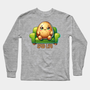 Spud Life, Couch Potato Long Sleeve T-Shirt