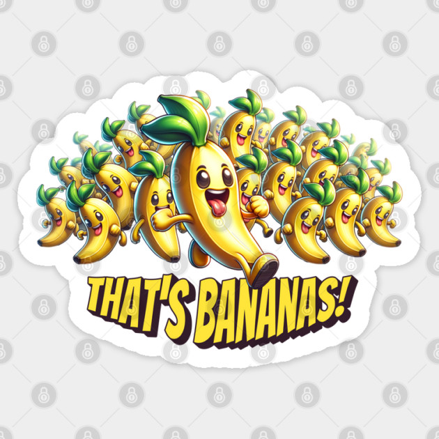 That's Bananas, banana run Sticker by HolidayBug