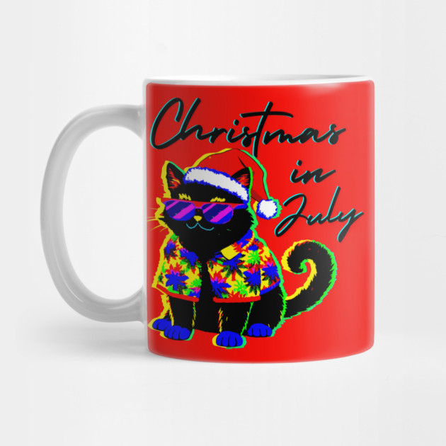 Glitch Cat Christmas in July by The WYLD Tribe