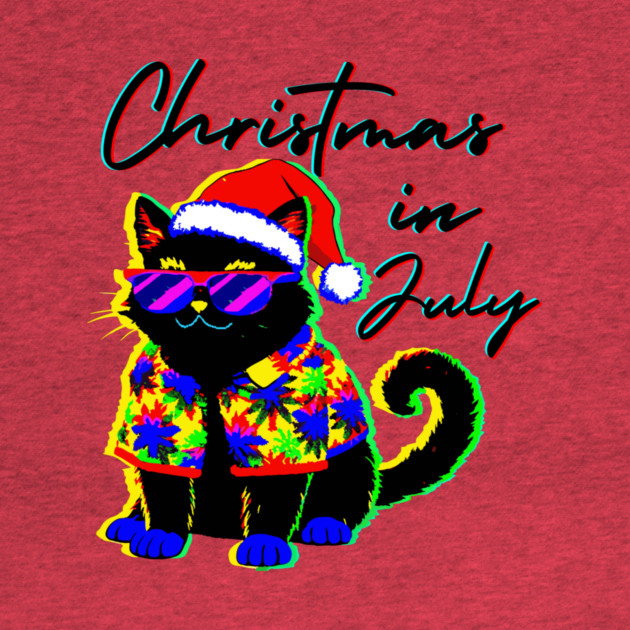 Glitch Cat Christmas in July by The WYLD Tribe