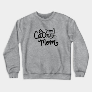 Cat Mom Crewneck Sweatshirt