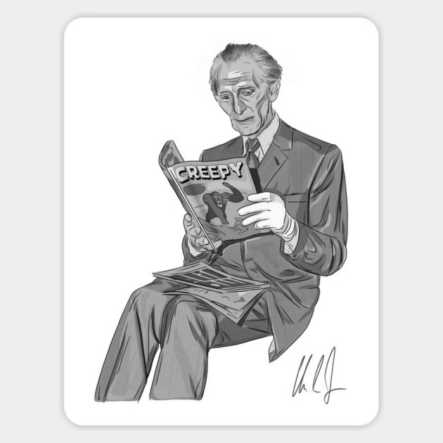 Cushing Reads Comics Magnet by 51Deesigns