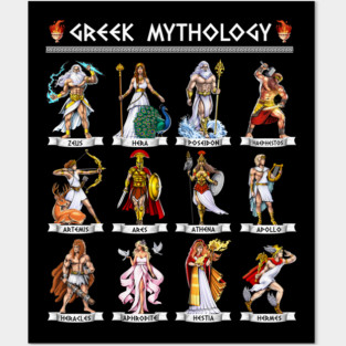 Greek Mythology Gods Posters and Art