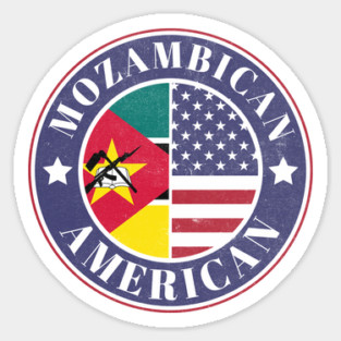 Proud Mozambican-American Badge - Mozambique Flag Magnet