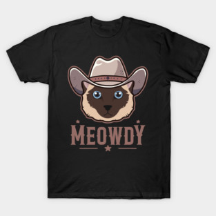 Siamese Cat Meowdy T-Shirt