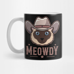 Siamese Cat Meowdy Mug