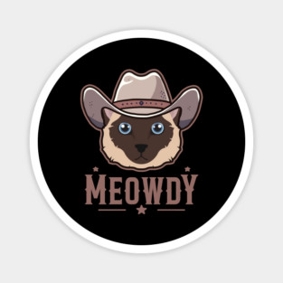 Siamese Cat Meowdy Magnet
