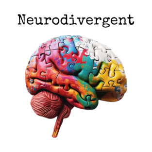 Embrace Neurodiversity: Color Splash Puzzle Brain Design T-Shirt