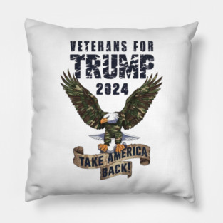 Veterans for Trump 2024 Pillow