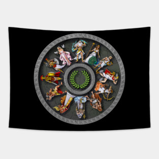Ancient Greek Mythology Gods Tapestry