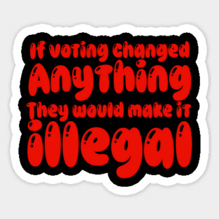 Fake democracy Sticker