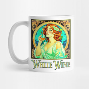Art Nouveau White Wine Mug