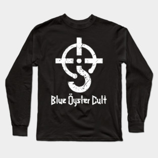 blue oyster cult grunge Long Sleeve T-Shirt