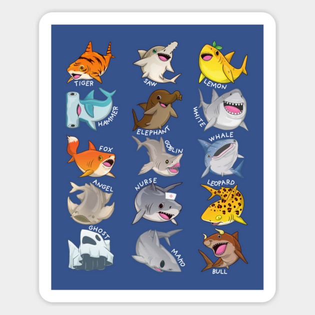 Sharks Magnet by GoshWow®