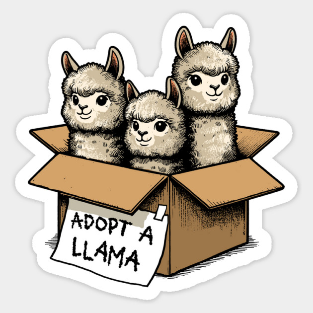 Adopt a Llama Magnet by GoshWow®