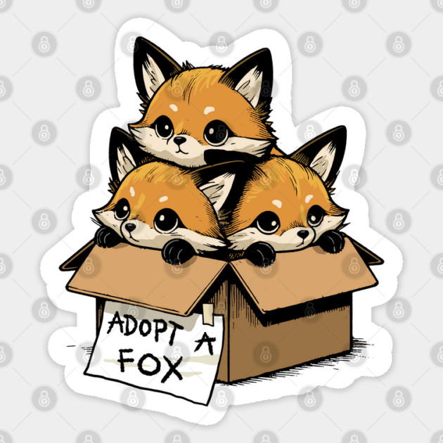 Adopt a Fox Sticker by GoshWow®