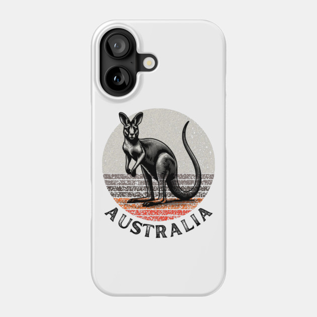 Australia Kangaroo Phone Case by Timeless Chaos