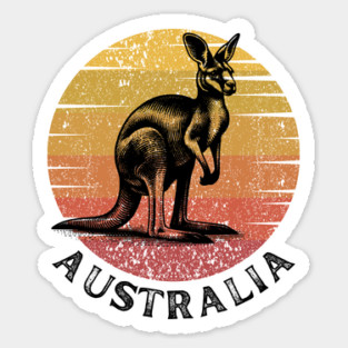 Australia Kangaroo Sticker