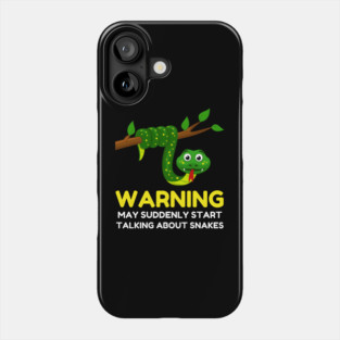 Humorous Snake Warning Phone Case