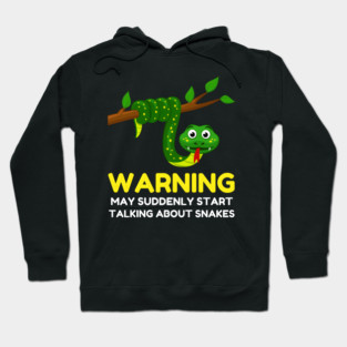 Humorous Snake Warning Hoodie