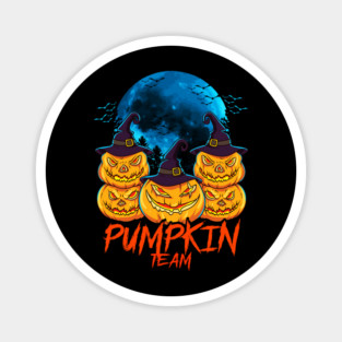 Pumpkin Team Spooky Jack O-Lantern Halloween Magnet