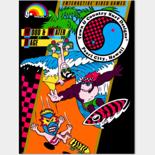 Town & Country Surf Designs Wood & Water Rage Posters and Art