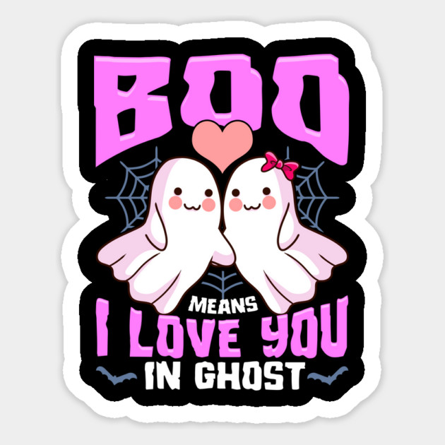 Boo Ghost Couple Cute Ghosts Funny Humor Halloween Magnet by creative