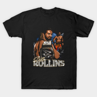 Seth Rollins Vintage Collage T-Shirt