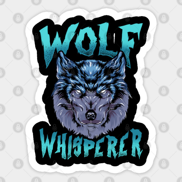 Wolf Whisperer Grunge Halloween Sticker by creative