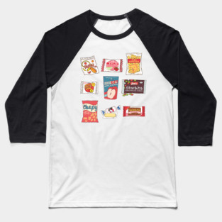 Filipino Snacks, Pinoy Food Shirt Baseball T-Shirt
