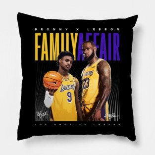 Lebron and Bronny James Pillow