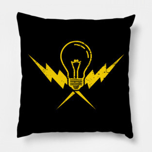 Cool Electrician Lightbulb Power Gift Pillow