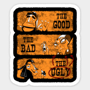 The Good, The Bad and The Llama Sticker
