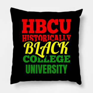 HBCU, Historically Black College University Pillow