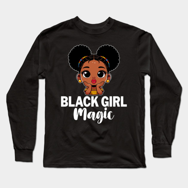 Black Girl Magic Long Sleeve T-Shirt by UrbanLifeApparel