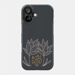 Botanical doodle Phone Case