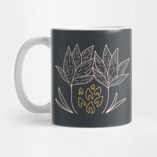Botanical doodle Mug