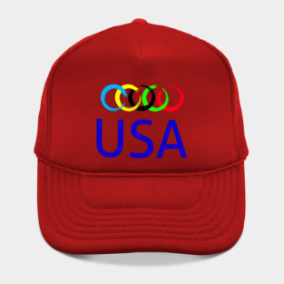 Olympics USA supporters Hat