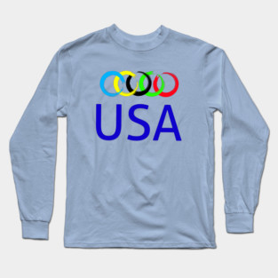 Olympics USA supporters Long Sleeve T-Shirt