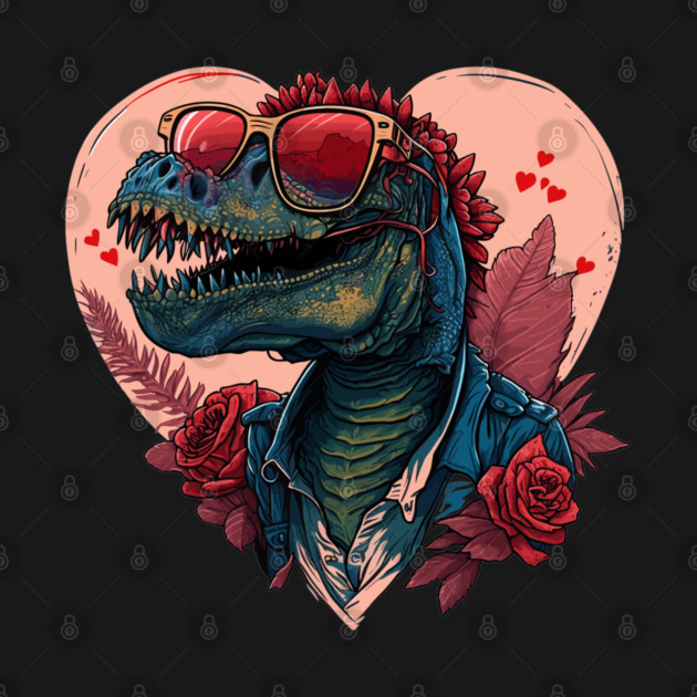 Tyrannosaurus In Love With You by Urbanprint