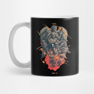 Angel and demon Gothic design Mug