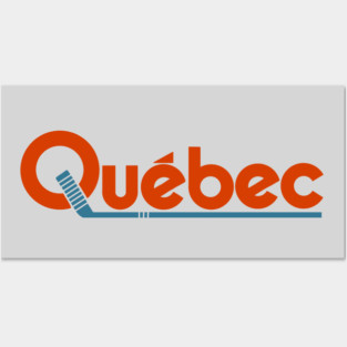 Retro Quebec Nordiques Hockey Posters and Art