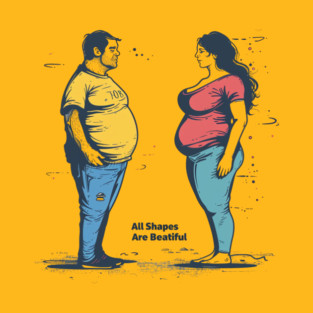All Shapes Are Beautiful: Embracing Diversity and Positivity T-Shirt