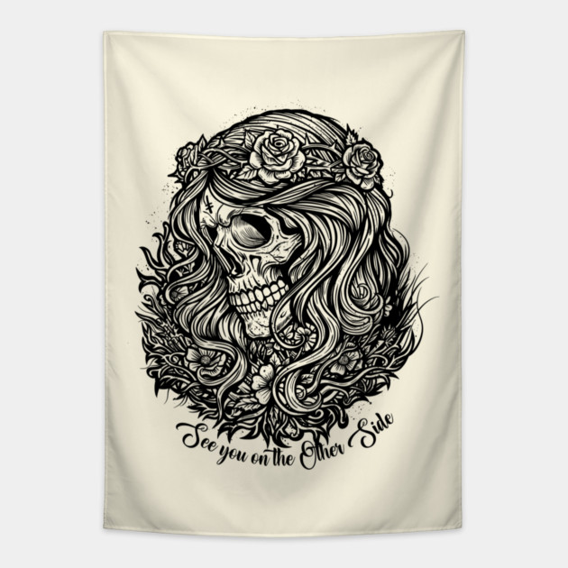 SEE YOU ON THE OTHER SIDE Tapestry by artslaves