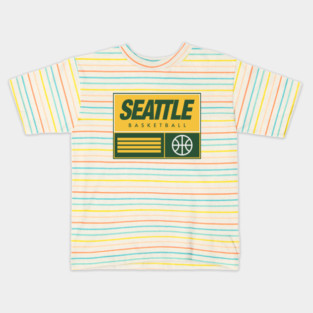 Seattle basketball Kids T-Shirt