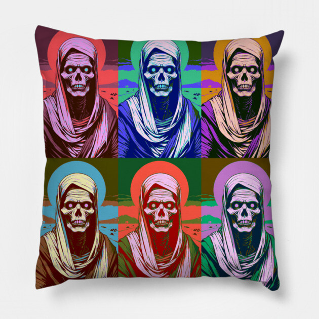 Mummy Retro Style Pillow by Grave Digs