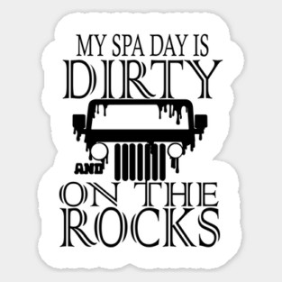Spa Day on the Rocks Sticker