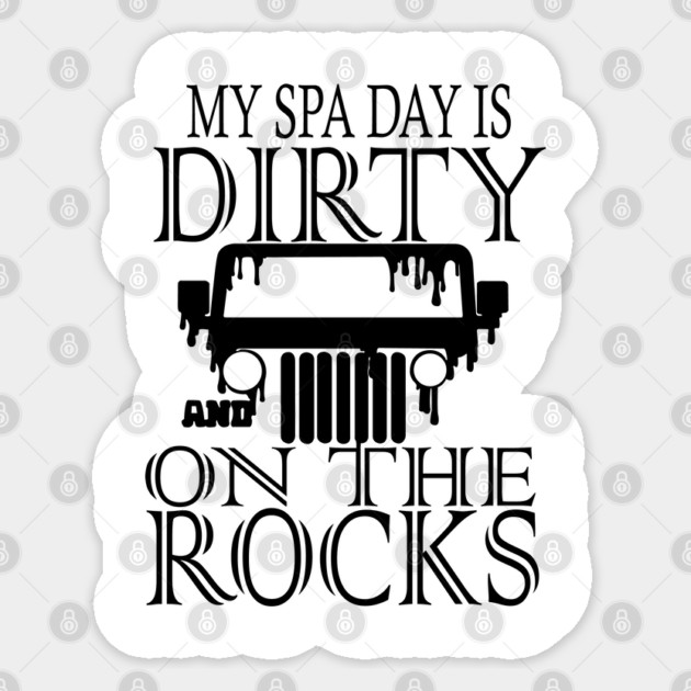 Spa Day on the Rocks Sticker by DickinsonDesign