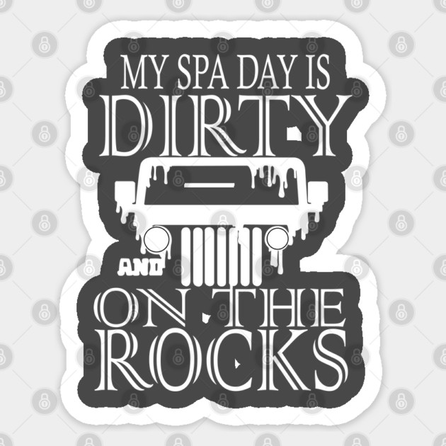 Dirty on the Rocks! Sticker by DickinsonDesign