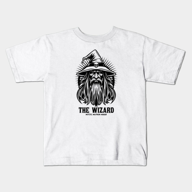 THE WIZARD Kids T-Shirt by artslaves